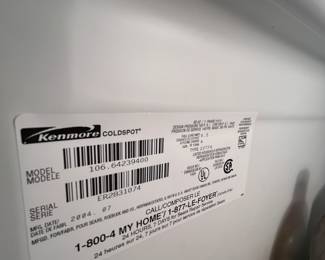 Kenmore coldspot fridge 