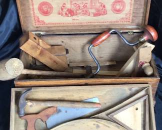 Antique Boys Excelsior Tool Chest