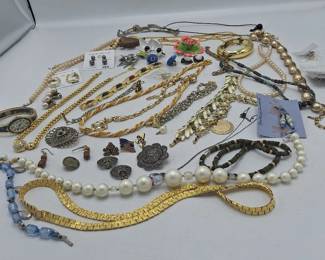 Costume Jewelry Bracelets, Pins, Coro And Jane