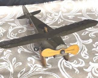 Antique Girard Tin Toy Air Mail Plane