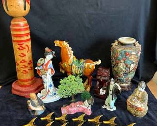 Decorative Oriental Style Figurines, Vase More