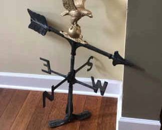 Eagle Weathervane And MCM Eagle Lamp