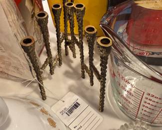 MCM Style Brass Menorah