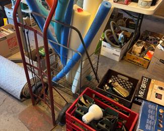 Dolly, Pool Noodles, Misc Items 