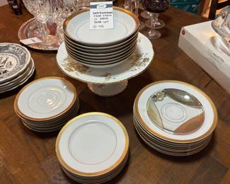 International Fine China 27 Piece Plate Set