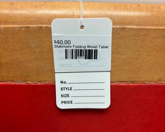 Stakmore Folding Wood Table