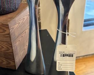 Nambe Silver Candlesticks 