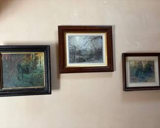 Wayne Nowack (American 1932 - 2004) oil and watercolor paintings