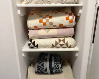 Handmade vintage quilts