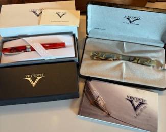 Visconti Mirage Mythos(SOLD) and Midnight Voyager fountain pens