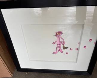 Original Pink Panther animation cel