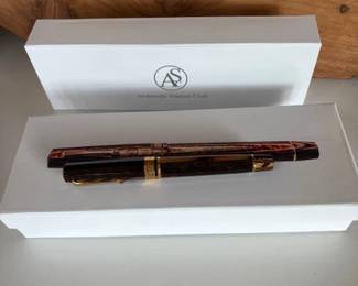 Armando Simoni Club Bologna Arco bronze and other fountain pens