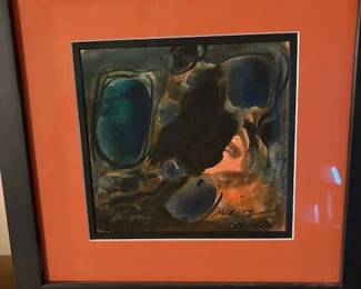 Stephen S. Pace (American 1918 - 2010) watercolor on paper, 1956