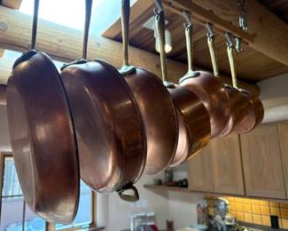 Copper pots and pans