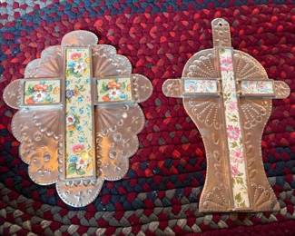 2 Senaida Romero (1909 - 2001) crosses, 1988 and 1990
