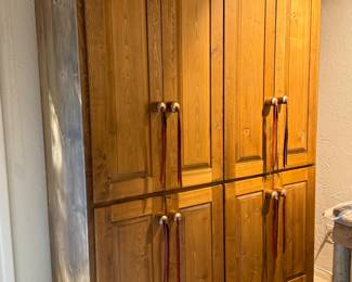 Custom made rustic Honeywood pine cabinet. Great storage ! 