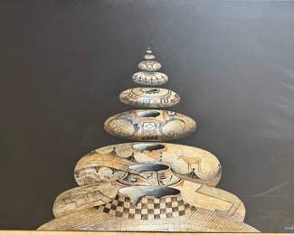 Charles Azbell acrylic on canvas.