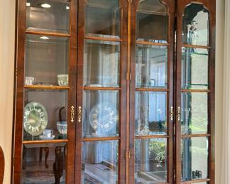 A finely made curio cabinet. 