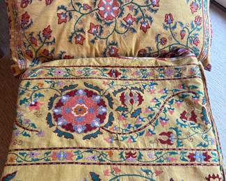 A fine silk duvet set.