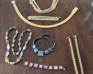 Costume and silver jewelry.