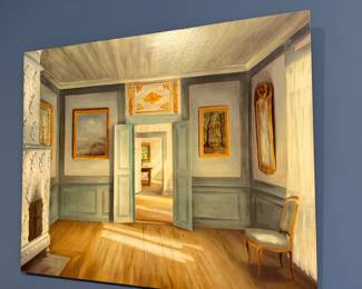 Fabrice De Villeneuve (1954 - ) Original Oil Painting.