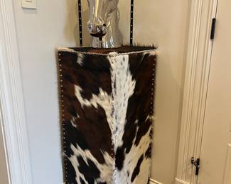 Silver Horse Head~ $50
Cowhide Stand~ $395.00