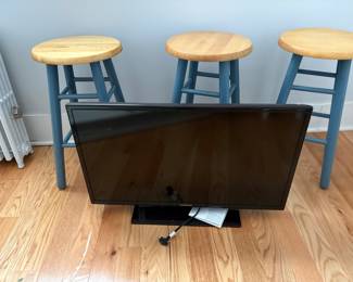 3 Stools & Samsung Flat Screen