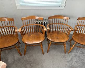 Spindle Back Captian Chairs