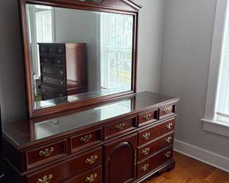 Low Dresser & Mirror part of Bedroom Set