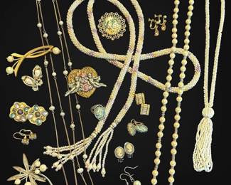  004 Romantic Gold Pearlescent Costume Jewelry