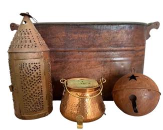 Rustic Copper and Tin Decor