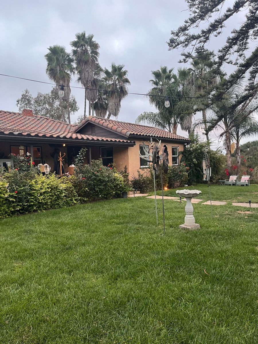 All garden art & furniture are for sale.