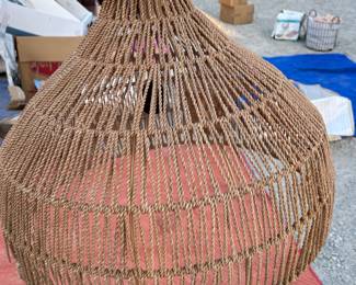 Fun rope hanging pendant light