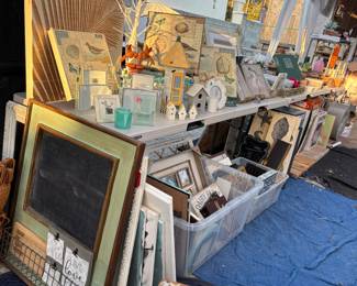 So much decor! Boxes, candles, art, frames and more