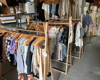 children's clothing newborn-preteen, clothing racks, other shop accessories