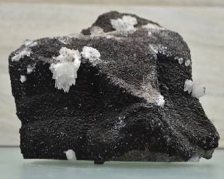 Blue Flash Calcite w Calicte Crystals