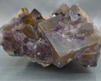 Purple & Yellow Fluorite Cluster