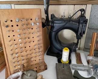 Leather press and other leather working Material