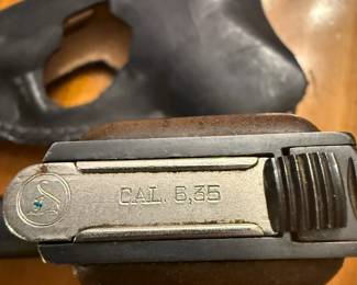 Very Rare Deutsche Werke Ortgies Patent 6.35 cal Pistol in extremely nice condition. Pistol has like new markings all around comes with custom original leather holster and ammunition's clip. A rare pistol that any serious collector would love to add to their collection!