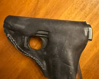 Very Rare Deutsche Werke Ortgies Patent 6.35 cal Pistol in extremely nice condition. Pistol has like new markings all around comes with custom original leather holster and ammunition's clip. A rare pistol that any serious collector would love to add to their collection!