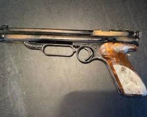 Vintage 22 cal air gun with pull down pumping lever! Rare!