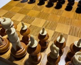 Classic Wood Carved Chess Set