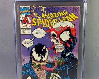 Amazing Spider-Man #347, Marvel Comics May 1991, CGC Graded 9.0 