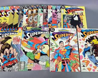 DC Superman Comic Books #1-#14, The Man Of Steel #1-#6 And More, Approx Qty 32 