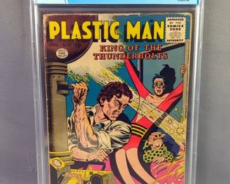 Plastic Man #61, Quality Comics April 1956, CBCS Graded 3.0 Restored