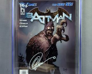 Batman #6 Signed by Greg Capullo, DC Comics April 2012, CGC Graded 9.4, Signature Series 