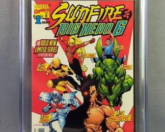 Sunfire & Big Hero Six #, 1st Appearance Of Big Hero 6, Marvel Comics Sep 1998, CGC Graded 9.4 
