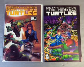 Teenage Mutant Ninja Turtles #2 and #9 Comic Books, Eastman and Laird 