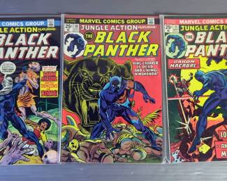 Jungle Action #1 - #4 And Jungle Action Featuring Black Panther Comic Books #6 - #24, Marvel Comics Group