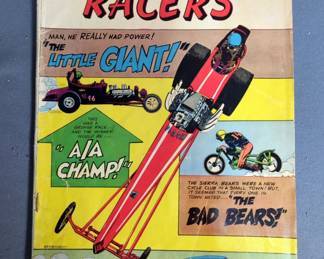 Racing And Thrill Comic Books Including Mod Wheels, Drag N' Wheels, Hot Rod Racers, And More, Total Qty 13 